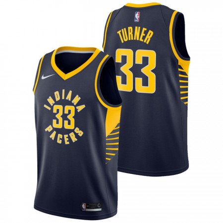 Dres Indiana Pacers Myles Turner 33 Nike 2022-23 Icon Edition Navy Swingman